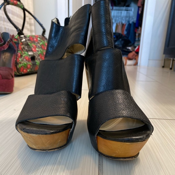 Leather Wedges - Picture 2 of 3